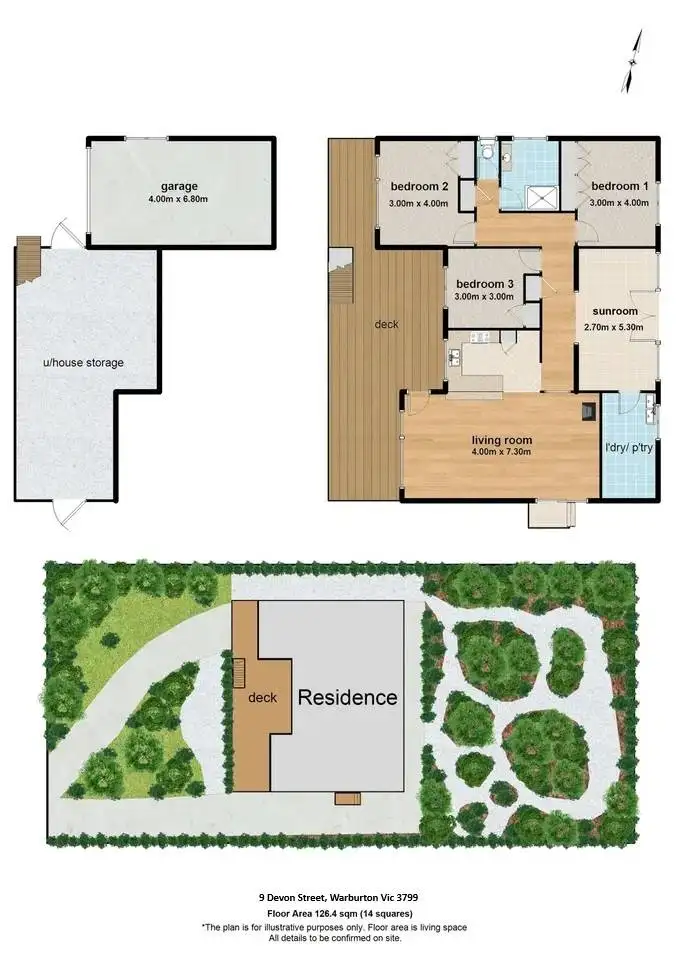 Floorplan of Homely house listing, 9 Devon Street, Warburton VIC 3799