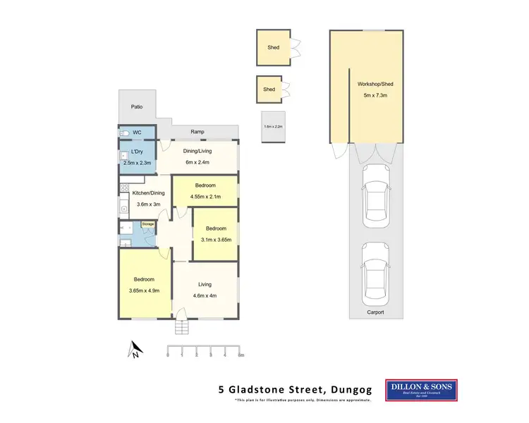 Floorplan of Homely house listing, 5 Gladstone Street, Dungog NSW 2420