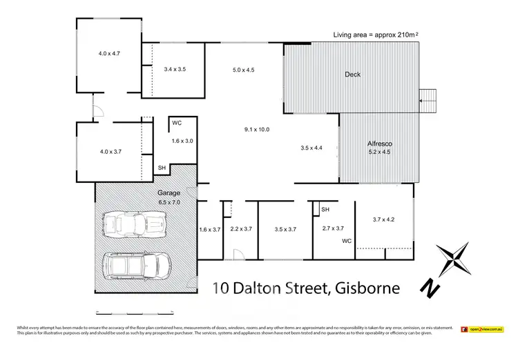 Floorplan of Homely house listing, 10 Dalton Street, Gisborne VIC 3437