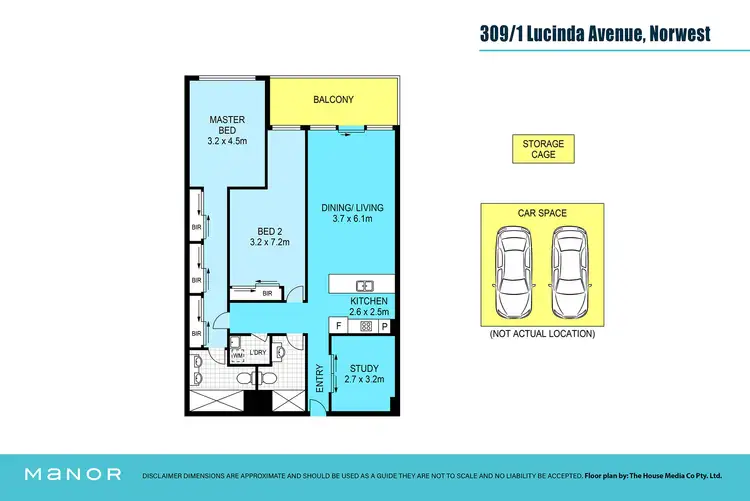 Floorplan of Homely unit listing, 309/1 Lucinda Avenue, Norwest NSW 2153