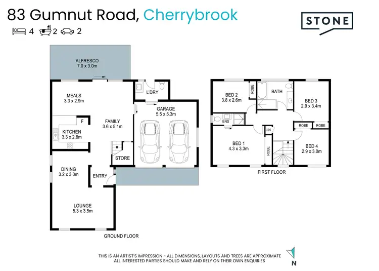 Floorplan of Homely house listing, 83 Gumnut Road, Cherrybrook NSW 2126