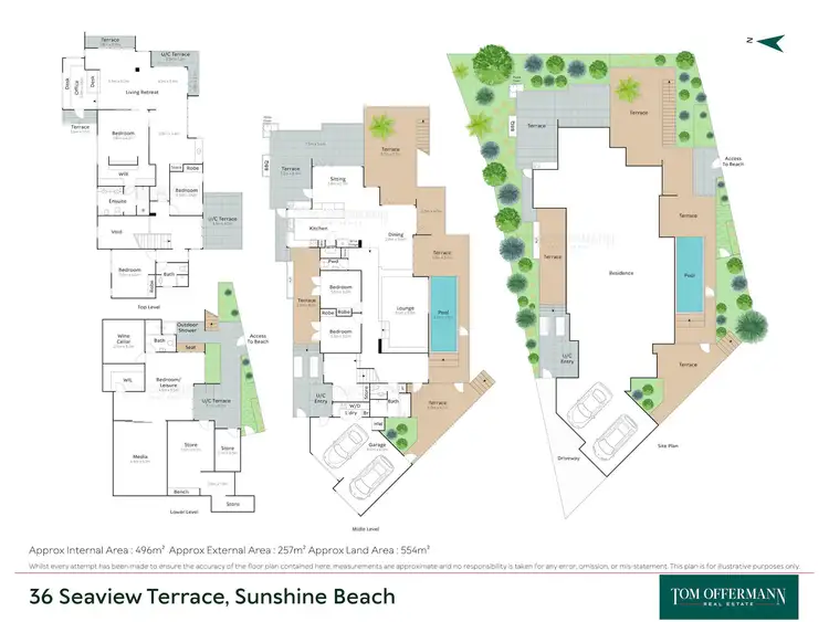 Floorplan of Homely house listing, 36 Seaview Terrace, Sunshine Beach QLD 4567