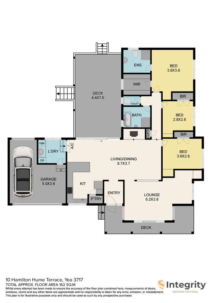 Floorplan of Homely house listing, 10 Hamilton Hume Terrace, Yea VIC 3717