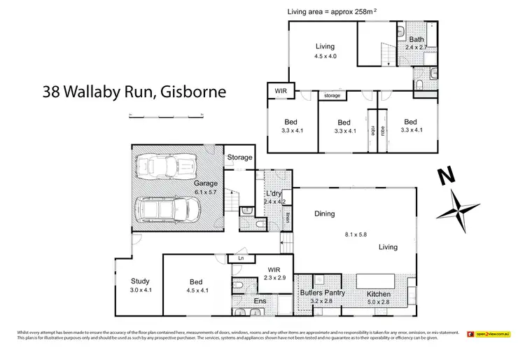 Floorplan of Homely house listing, 38 Wallaby Run, Gisborne VIC 3437