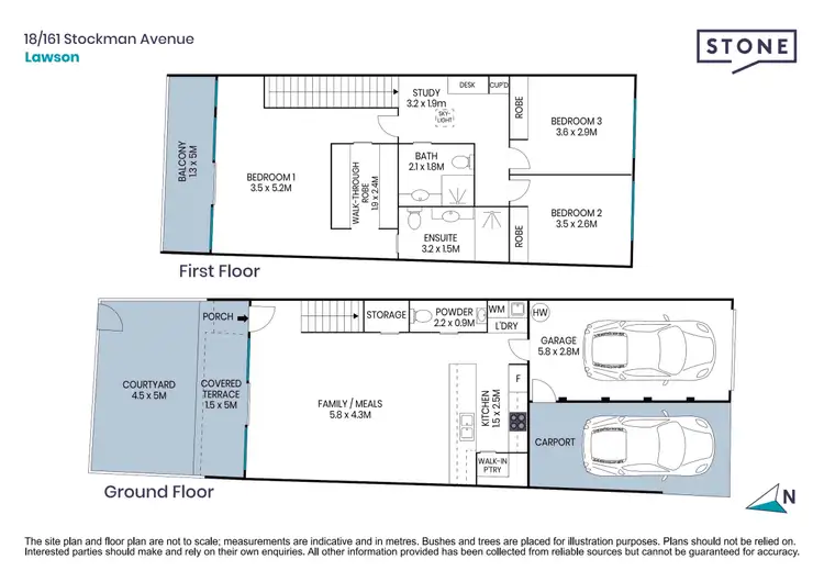 Floorplan of Homely apartment listing, 18/161 Stockman Avenue, Lawson ACT 2617