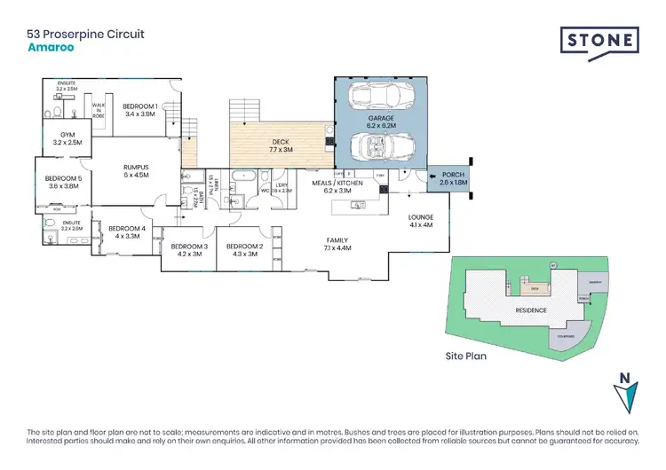 Floorplan of Homely house listing, 53 Proserpine Circuit, Amaroo ACT 2914