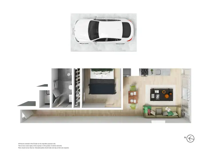 Floorplan of Homely apartment listing, 406/7 Belford Street, St Kilda VIC 3182