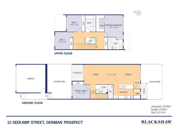 Floorplan of Homely townhouse listing, 20 Seekamp Street, Denman Prospect ACT 2611