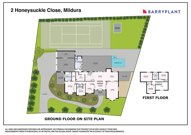 Floorplan of Homely house listing, 2 Honeysuckle Close, Mildura VIC 3500