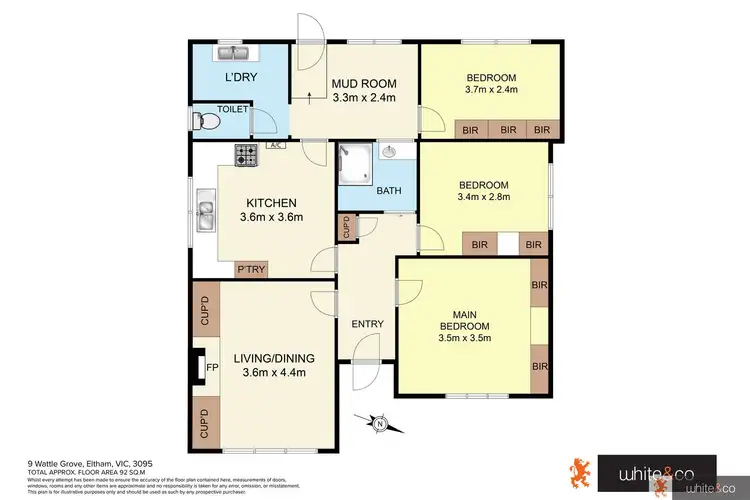 Floorplan of Homely house listing, 9 Wattle Grove, Eltham VIC 3095