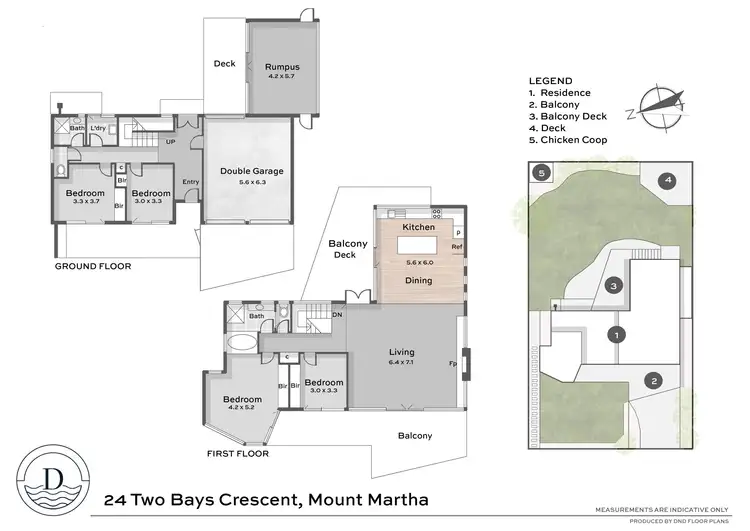 Floorplan of Homely house listing, 24 Two Bays Crescent, Mount Martha VIC 3934