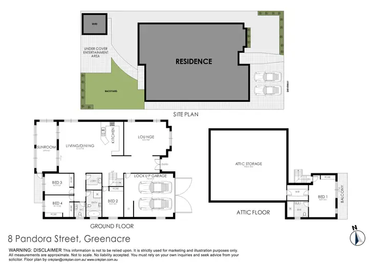 Floorplan of Homely house listing, 8 Pandora Street, Greenacre NSW 2190