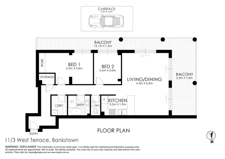 Floorplan of Homely apartment listing, 11/3 West Terrace, Bankstown NSW 2200