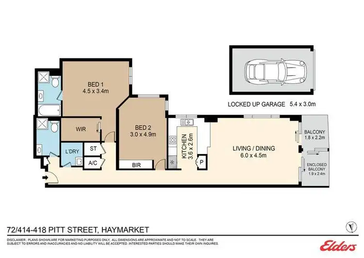 Floorplan of Homely apartment listing, 72/414-418 Pitt Street, Haymarket NSW 2000