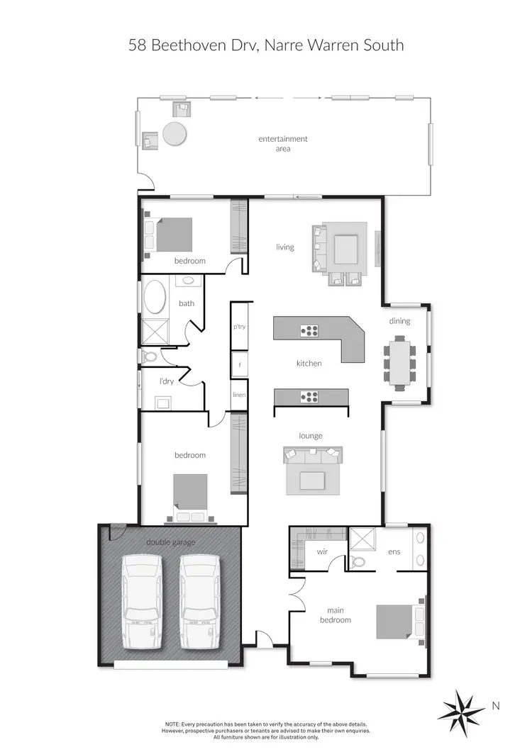 Floorplan of Homely house listing, 58 Beethoven Drive, Narre Warren South VIC 3805