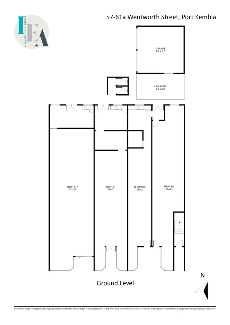 Floorplan of Homely block of units listing, 57-61 Wentworth Street, Port Kembla NSW 2505
