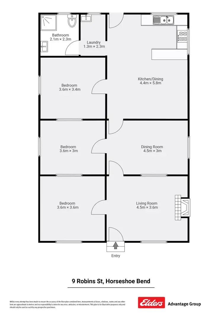 Floorplan of Homely house listing, 9 Robins Street, Horseshoe Bend NSW 2320