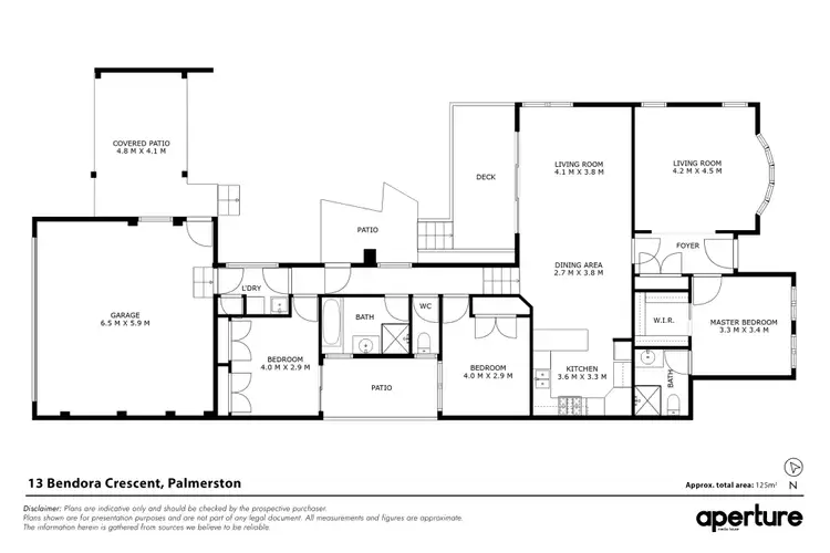 Floorplan of Homely house listing, 13 Bendora Crescent, Palmerston ACT 2913
