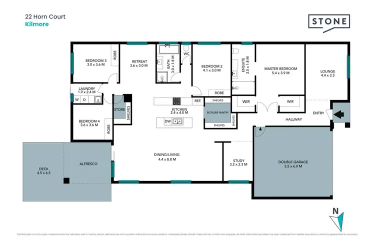 Floorplan of Homely house listing, 22 Horn Court, Kilmore VIC 3764