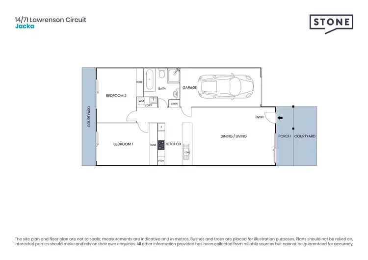 Floorplan of Homely townhouse listing, 14/71 Lawrenson Circuit, Jacka ACT 2914