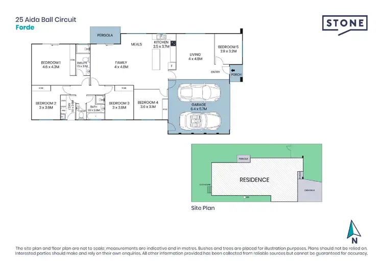 Floorplan of Homely house listing, 25 Aida Ball Circuit, Forde ACT 2914