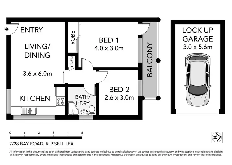 Floorplan of Homely apartment listing, 7/28 Bay Road, Russell Lea NSW 2046