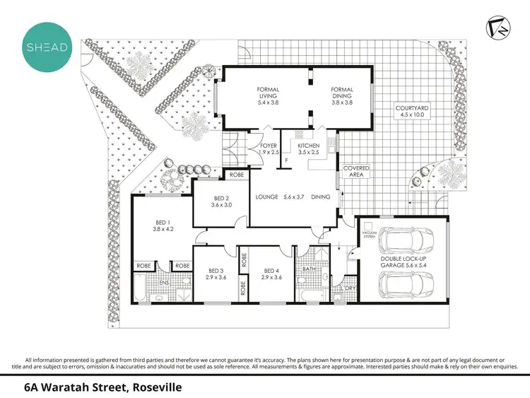 Floorplan of Homely house listing, 6A Waratah Street, Roseville NSW 2069