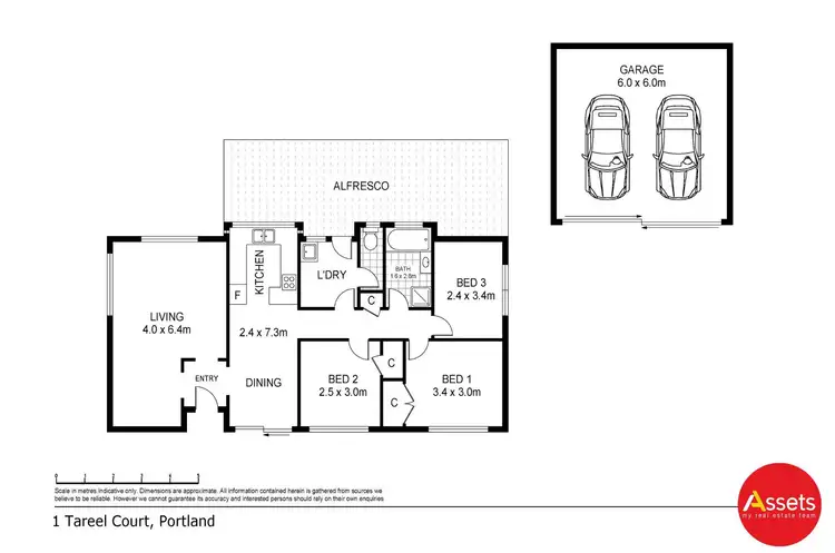 Floorplan of Homely house listing, 1 Tareel Court, Portland VIC 3305