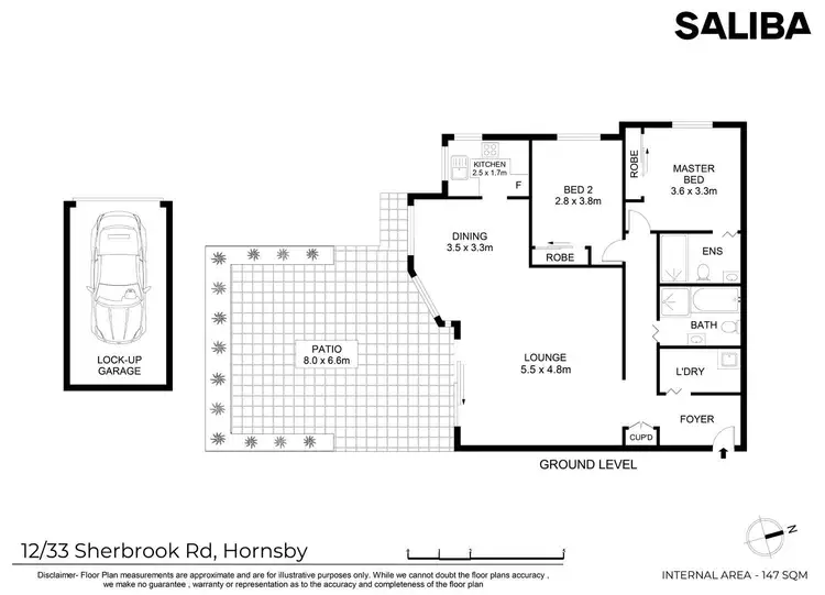 Floorplan of Homely unit listing, 12/33-35 Sherbrook Road, Hornsby NSW 2077