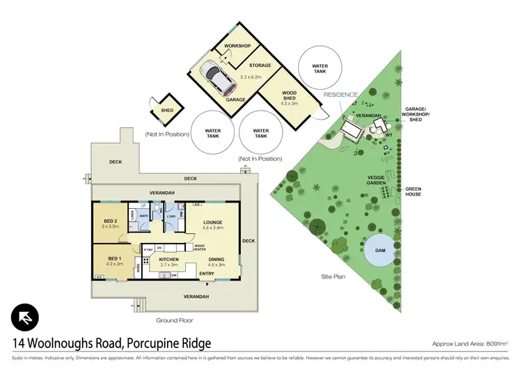 Floorplan of Homely house listing, 14 Woolnoughs Road, Porcupine Ridge VIC 3461