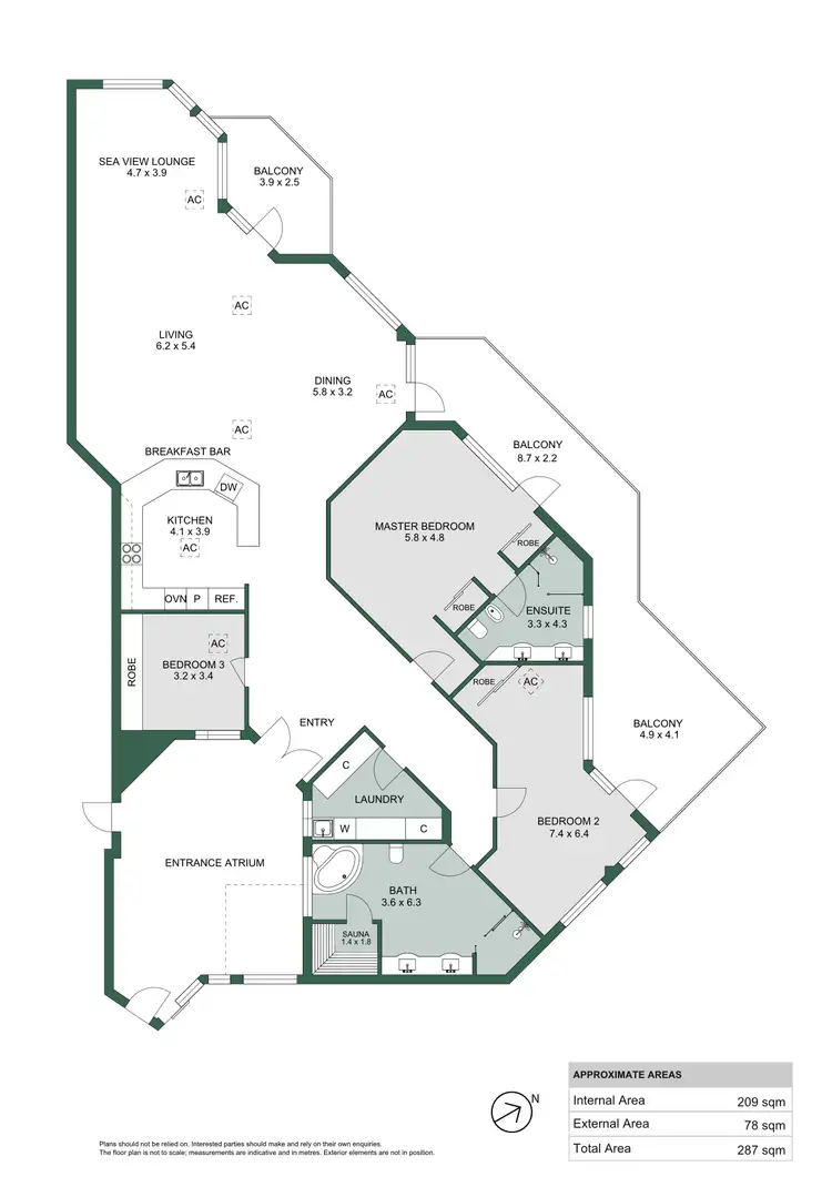 Floorplan of Homely apartment listing, 12/11-12 North Esplanade, Glenelg North SA 5045