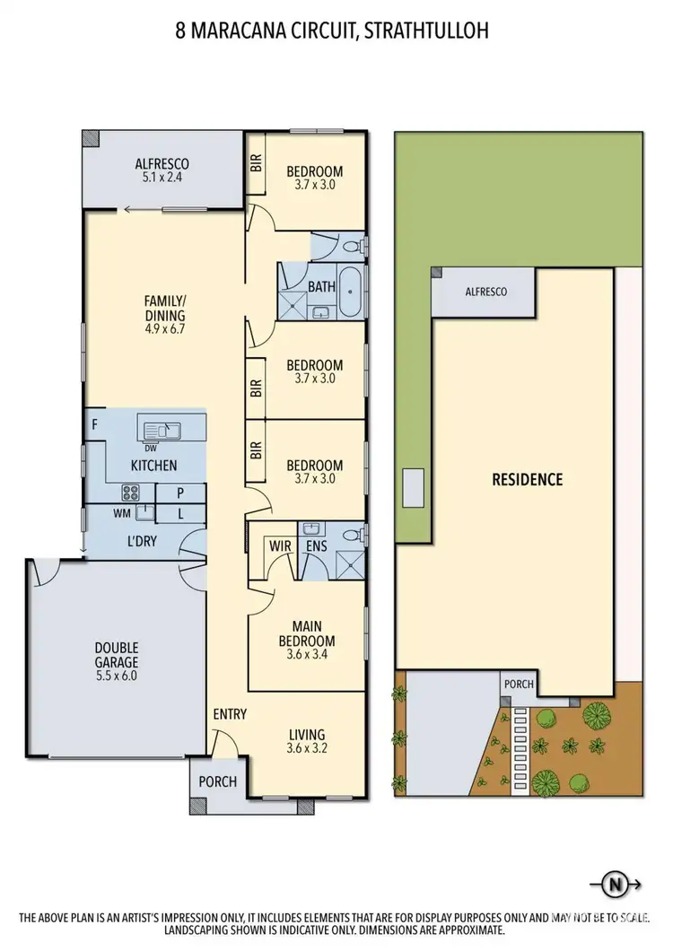 Floorplan of Homely house listing, 8 Maracana Circuit, Strathtulloh VIC 3338