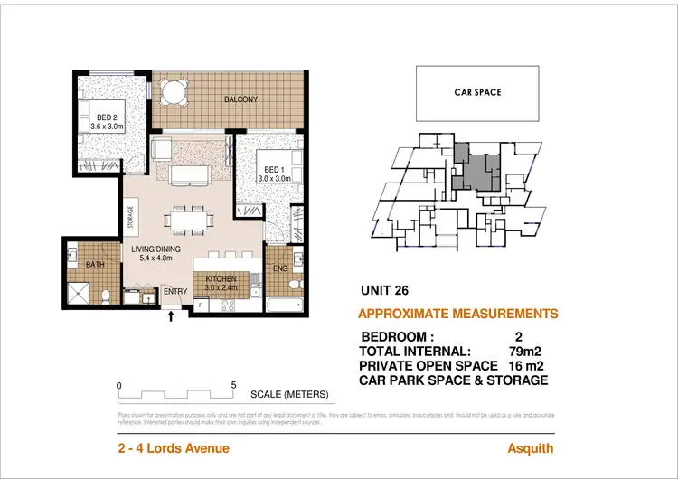 Floorplan of Homely apartment listing, 26/2C Amor Street, Asquith NSW 2077