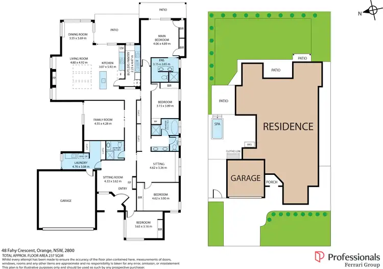 Floorplan of Homely house listing, 48 Fahy Crescent, Orange NSW 2800