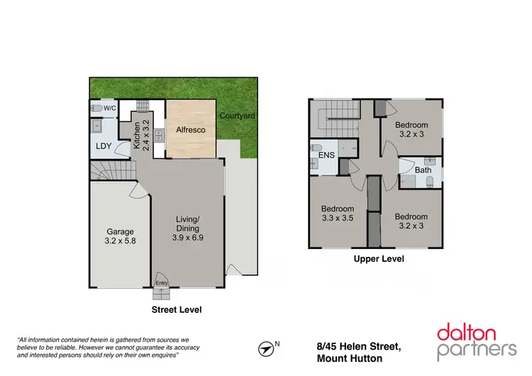Floorplan of Homely townhouse listing, 8/45 Helen Street, Mount Hutton NSW 2290