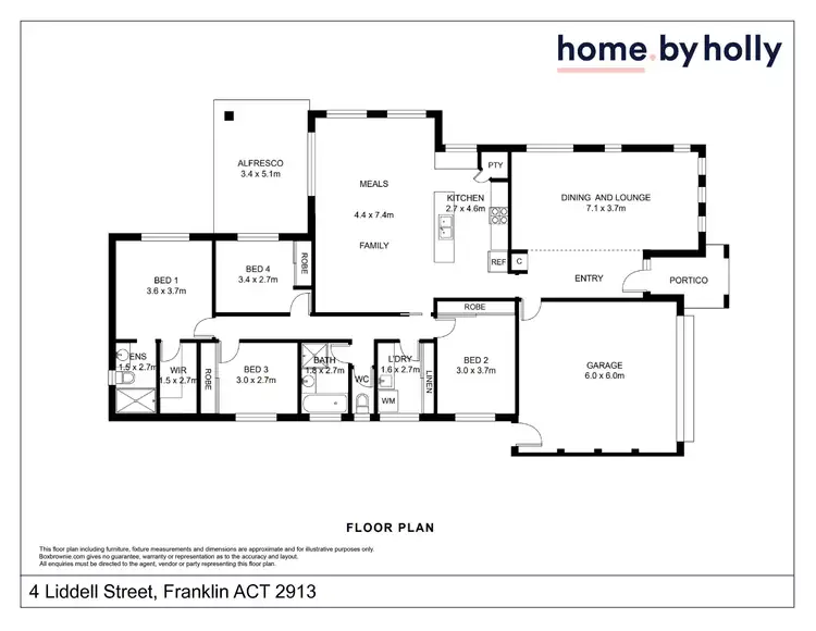 Floorplan of Homely house listing, 4 Liddell Street, Franklin ACT 2913