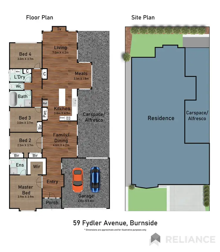 Floorplan of Homely house listing, 59 Fydler Avenue, Burnside VIC 3023