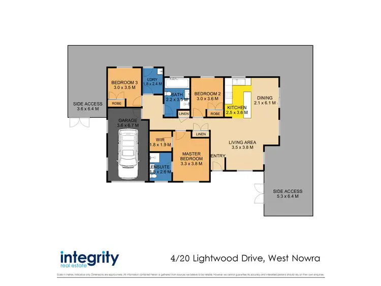 Floorplan of Homely villa listing, 4/20 Lightwood Drive, West Nowra NSW 2541