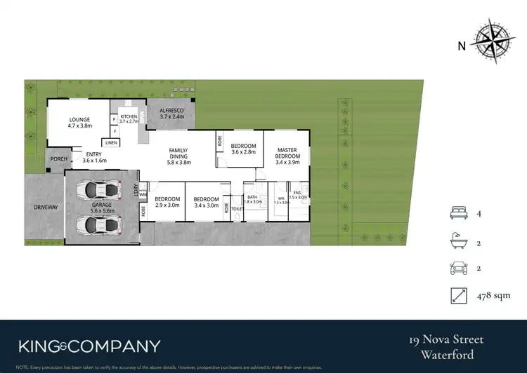 Floorplan of Homely house listing, 19 Nova Street, Waterford QLD 4133