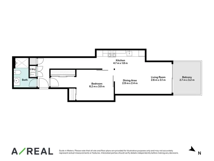 Floorplan of Homely apartment listing, 403/181 Fitzroy Street, St Kilda VIC 3182
