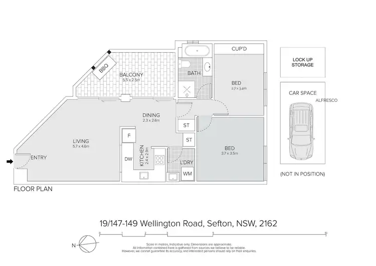 Floorplan of Homely unit listing, 19/147-149 Wellington Road, Sefton NSW 2162