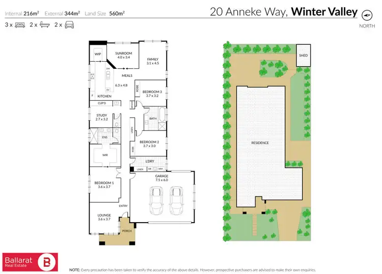Floorplan of Homely house listing, 20 Anneke Way, Winter Valley VIC 3358