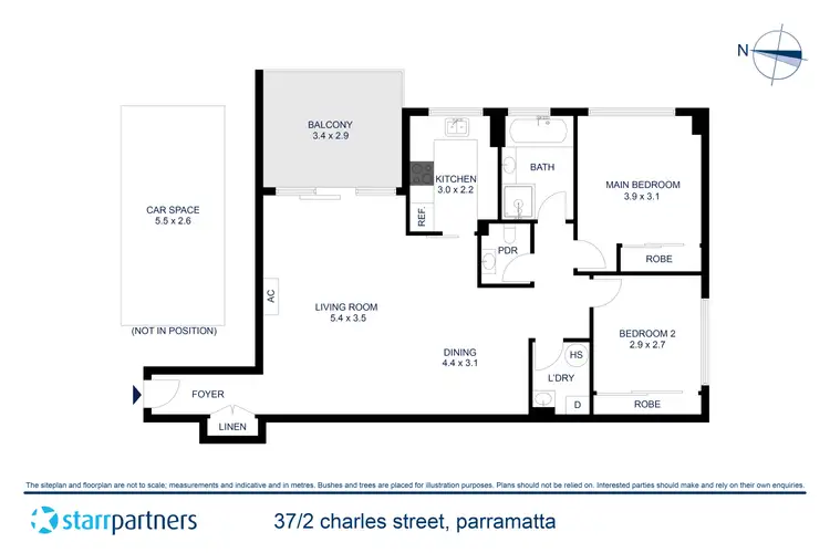 Floorplan of Homely apartment listing, 37/2 Charles Street, Parramatta NSW 2150