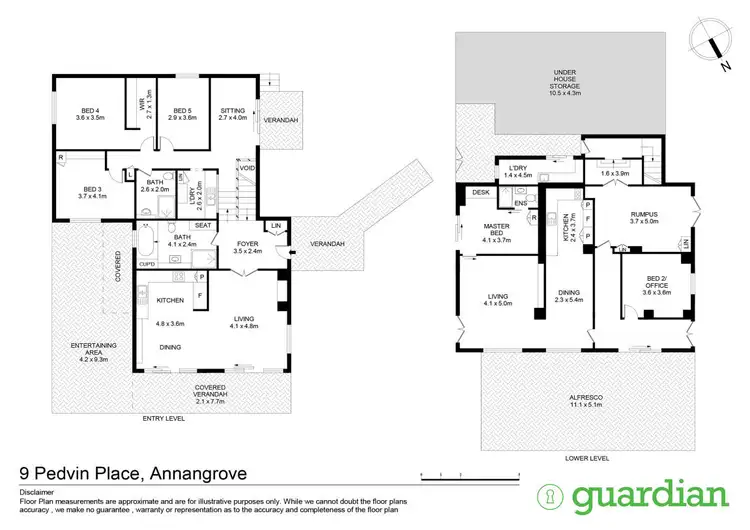 Floorplan of Homely house listing, 9 Pedvin Place, Annangrove NSW 2156