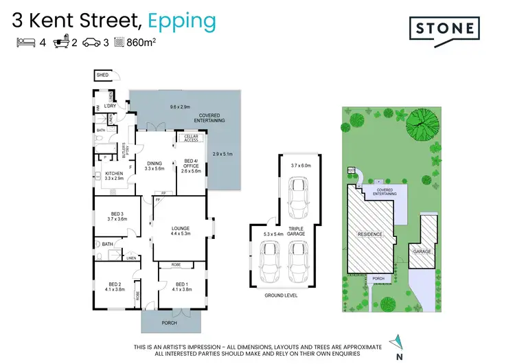 Floorplan of Homely house listing, 3 Kent Street, Epping NSW 2121
