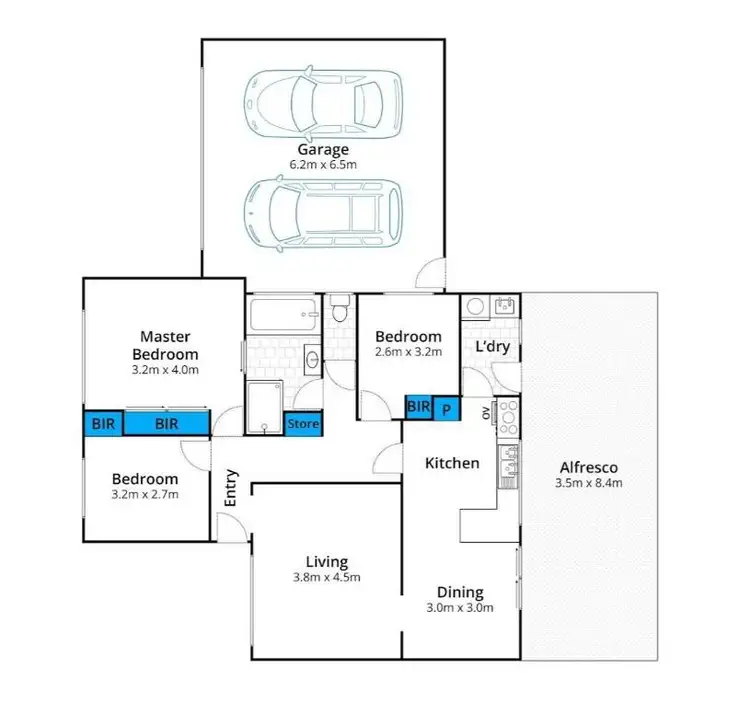 Floorplan of Homely house listing, 2/1 Budgeree Place, Hoppers Crossing VIC 3029