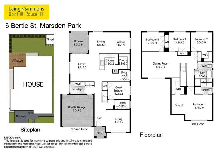 Floorplan of Homely house listing, 6 Bertie Street, Marsden Park NSW 2765