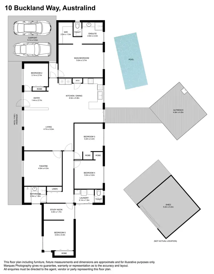 Floorplan of Homely house listing, 10 Buckland Way, Australind WA 6233