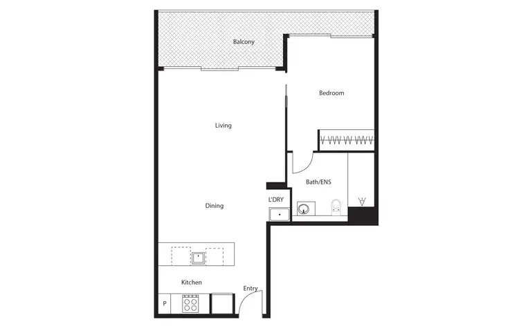 Floorplan of Homely apartment listing, 8/43 Constitution Avenue, Reid ACT 2612