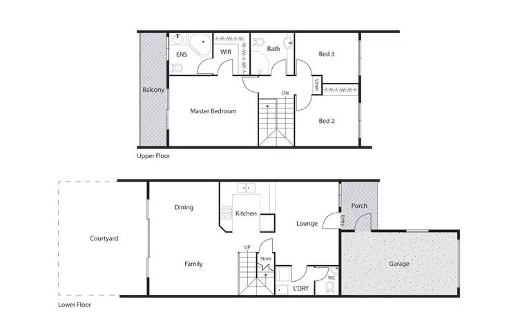 Floorplan of Homely townhouse listing, 97/50 Wilkins Street, Mawson ACT 2607